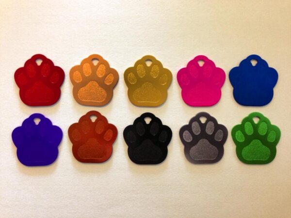 Large Paw Shaped Dog Tag - Image 3